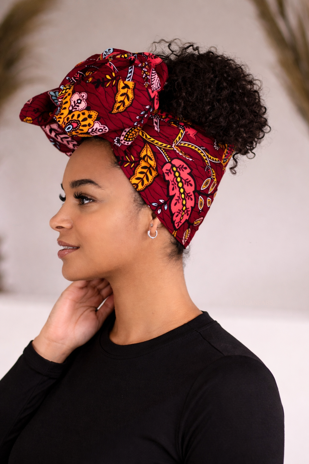 Turban en wax africain