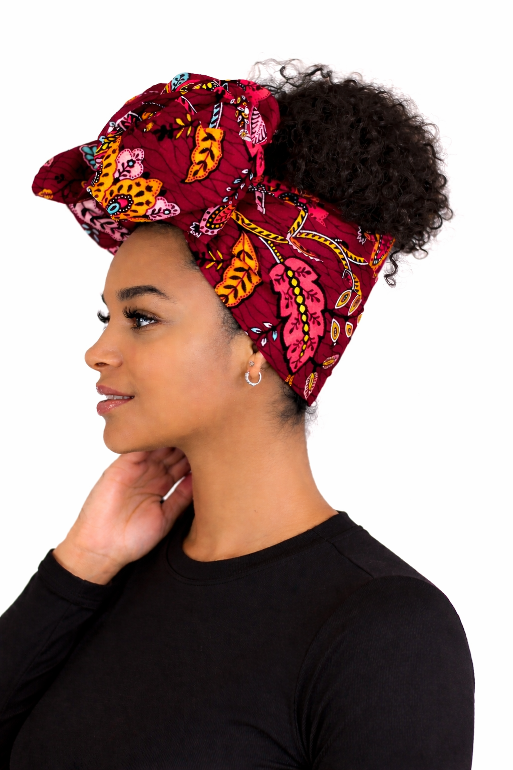 Turban en wax africain